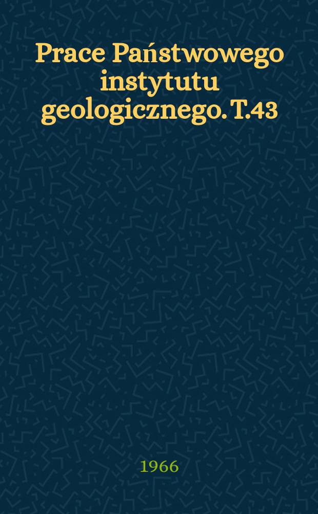 Prace Państwowego instytutu geologicznego. T.43 : Poziom Goniatites crenistria phill w okolicy Sokolca i Jugowa u podn&oacute;ży g&oacute;r Sowich (Sudety Środkowe )
