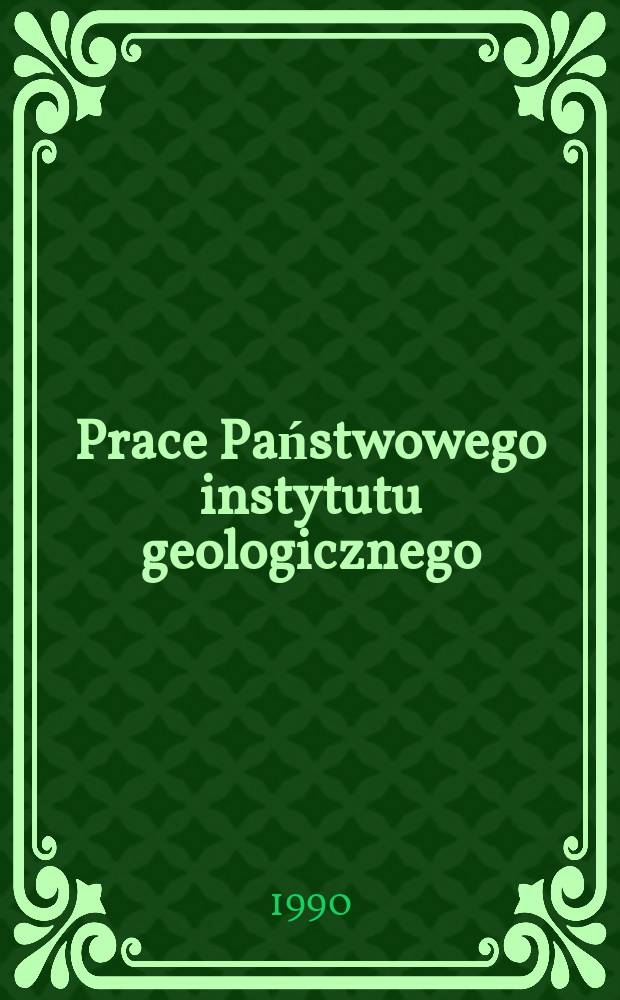 Prace Państwowego instytutu geologicznego : Grubookruchowe Skaty kambru na środkowym