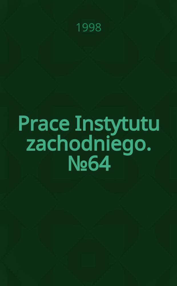 Prace Instytutu zachodniego. №64 : Encyklopedia konspiracji Wielkopolskiej. 1939-1945