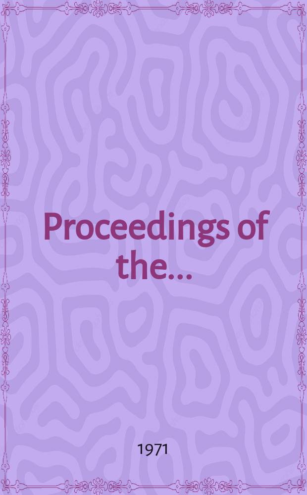 Proceedings of the .. : Inter-American symposium on hemoglobins. 1 : Genetical, functional, and physical studies of hemoglobins