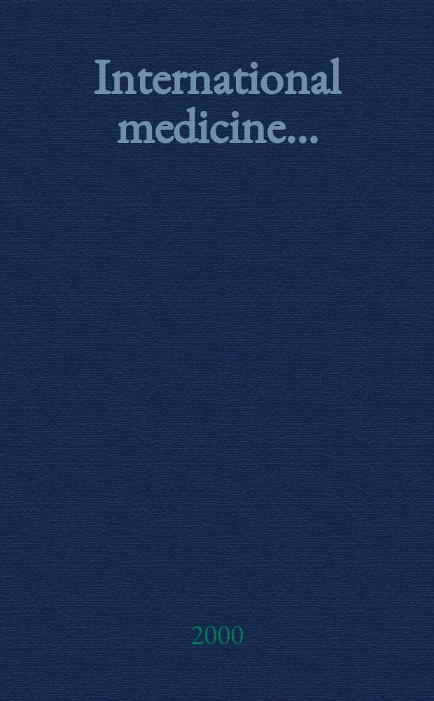 International medicine .. : Section VI of Excerpta medica. Vol.99, №3