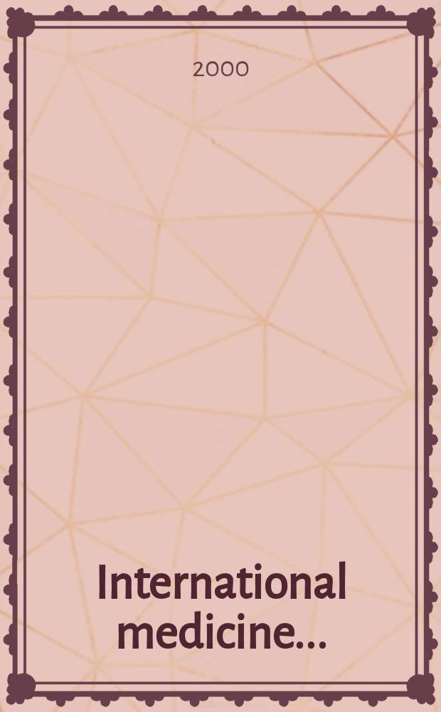 International medicine .. : Section VI of Excerpta medica. Vol.100, №4