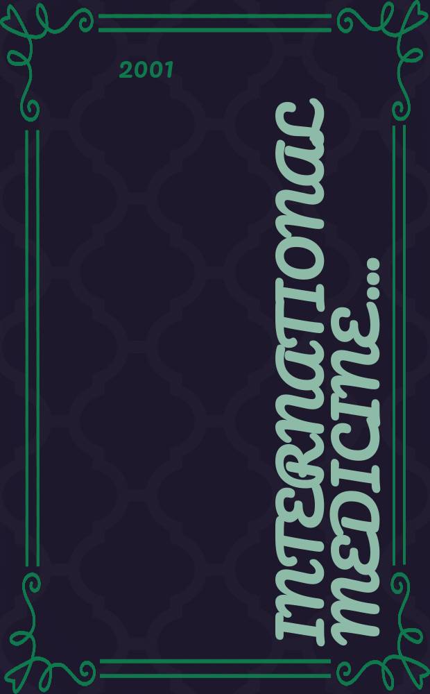 International medicine .. : Section VI of Excerpta medica. Vol.103, №3