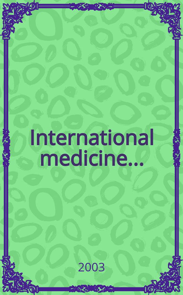 International medicine .. : Section VI of Excerpta medica. Vol.107, №1
