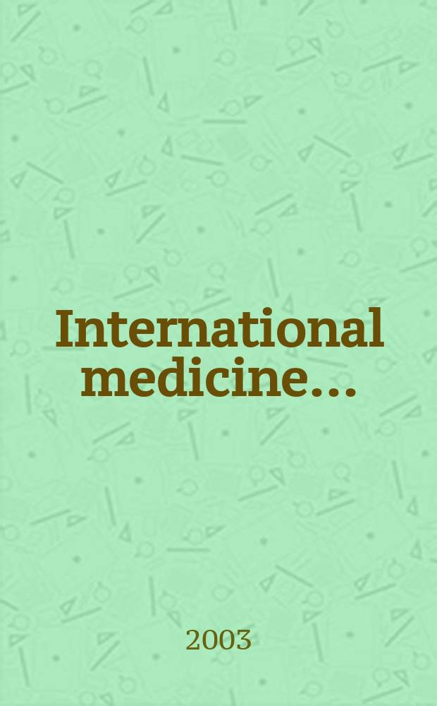 International medicine .. : Section VI of Excerpta medica. Vol.108, №3
