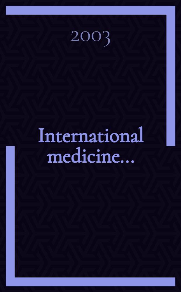 International medicine .. : Section VI of Excerpta medica. Vol.108, №8