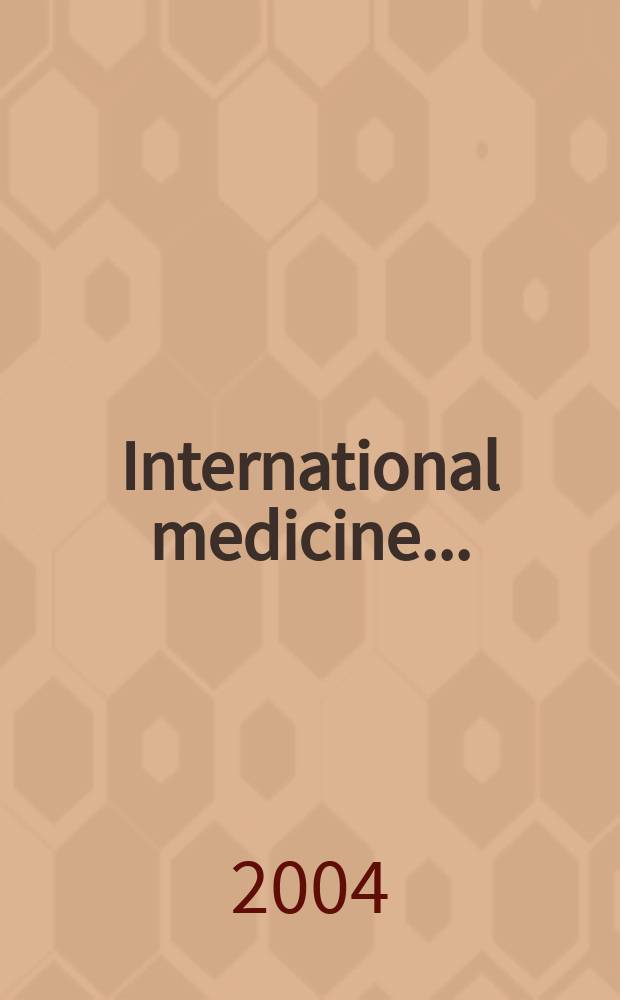 International medicine .. : Section VI of Excerpta medica. Vol.110, №5