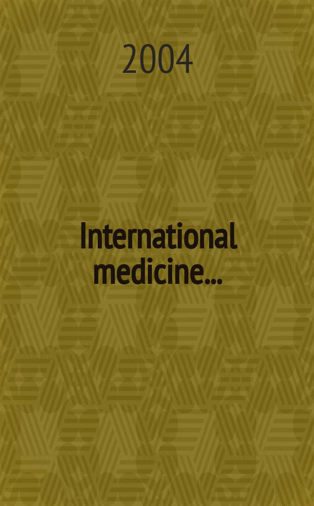 International medicine .. : Section VI of Excerpta medica. Vol.112, №1