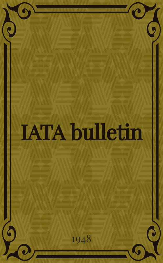 IATA bulletin