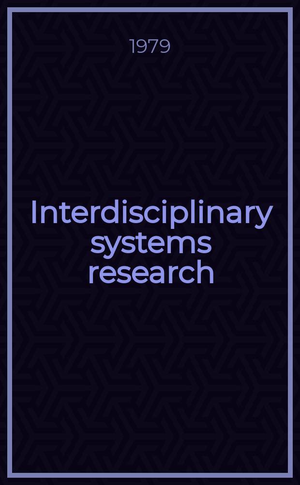 Interdisciplinary systems research : ISR. 67 : Self-improving teaching systems