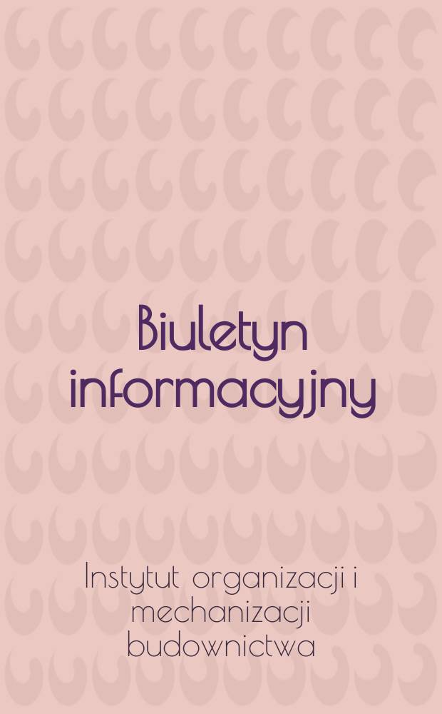 Biuletyn informacyjny