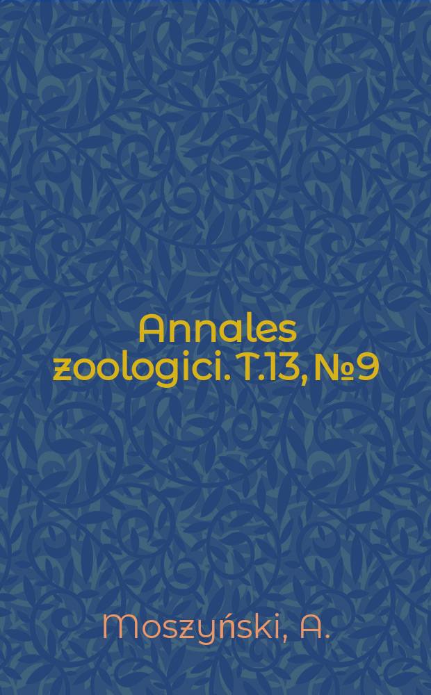 Annales zoologici. T.13, №9 : Quelques remarques sur les Branchiobdellidae européens