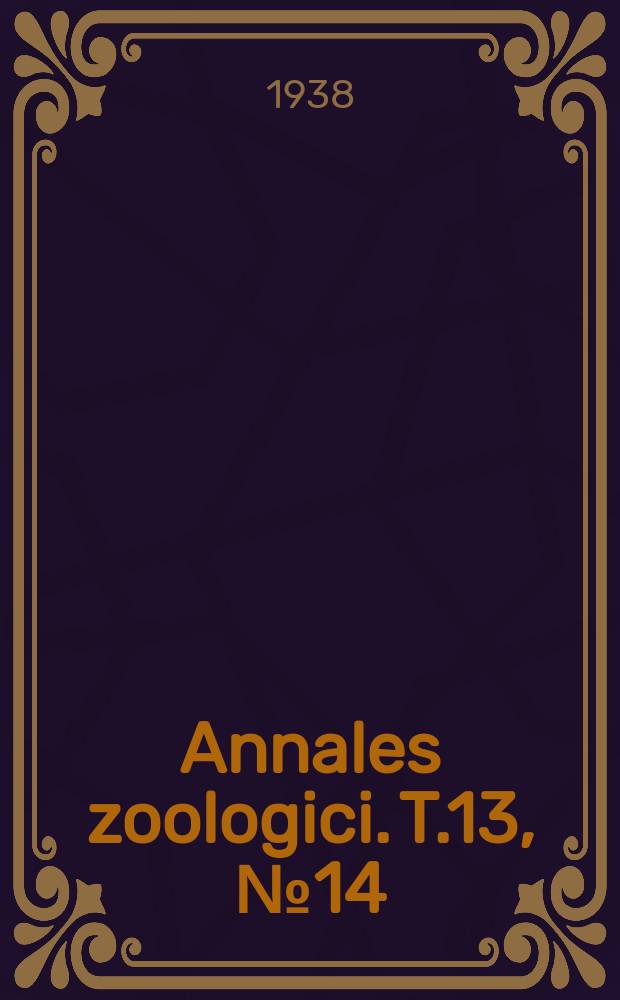 Annales zoologici. T.13, №14 : Über einige interessantere Diplopoden-Arten aus Bulgarien