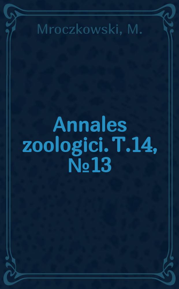 Annales zoologici. T.14, №13 : A new species of Anthrenus Geoffr. from Poland (Coleoptera, Dermestidae)