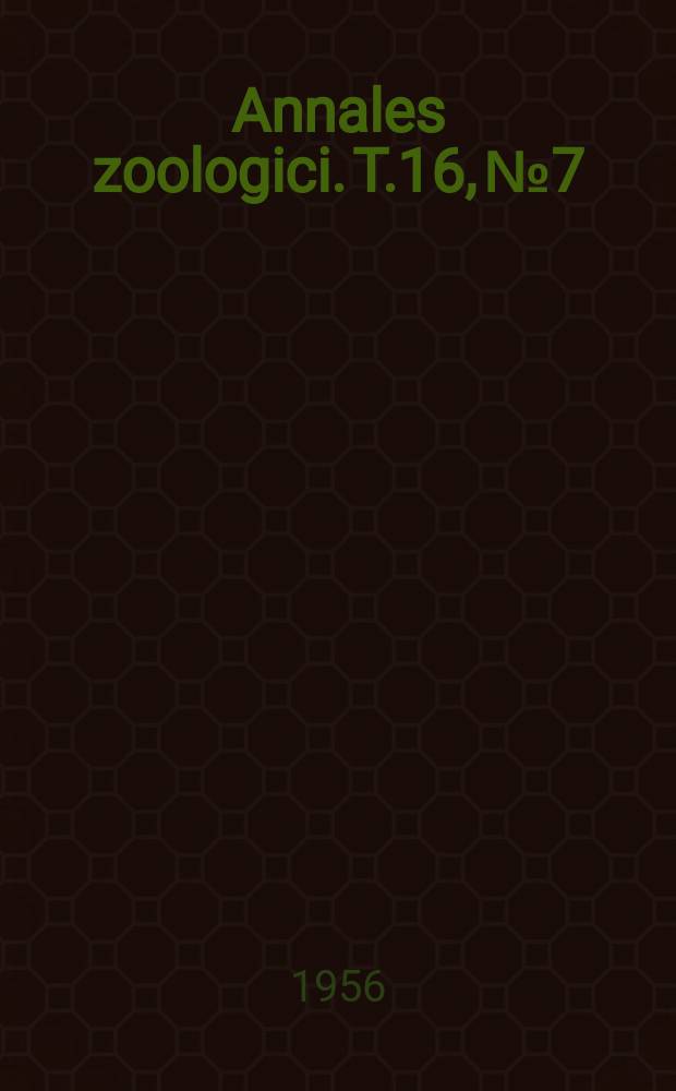 Annales zoologici. T.16, №7 : Two new European species of the subfamily Cuculliinae (Lepidoptera, Phalaenidae)