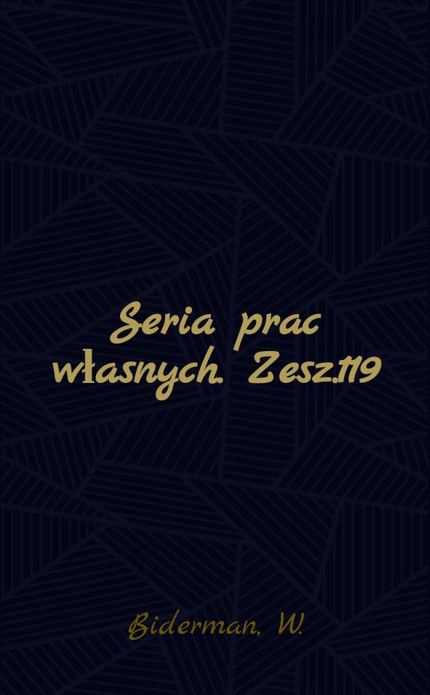 Seria prac własnych. Zesz.119 : Materiały budowlane i ich transport w regionie