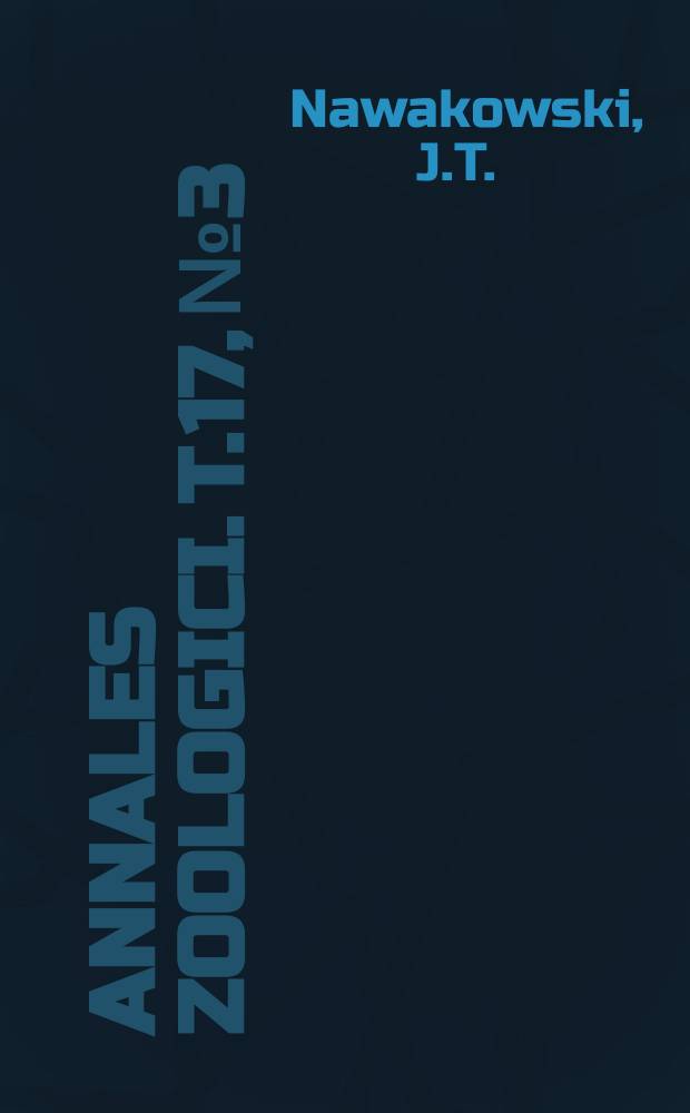 Annales zoologici. T.17, №3 : Studies on vining files (Diptera, Agromyzidae)