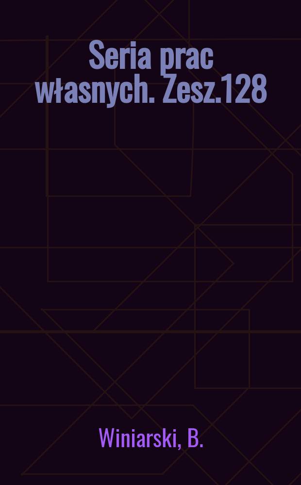 Seria prac własnych. Zesz.128 : Analiza planowania regionalnego jako źr&oacute;dło informacji do planowania budownictwa