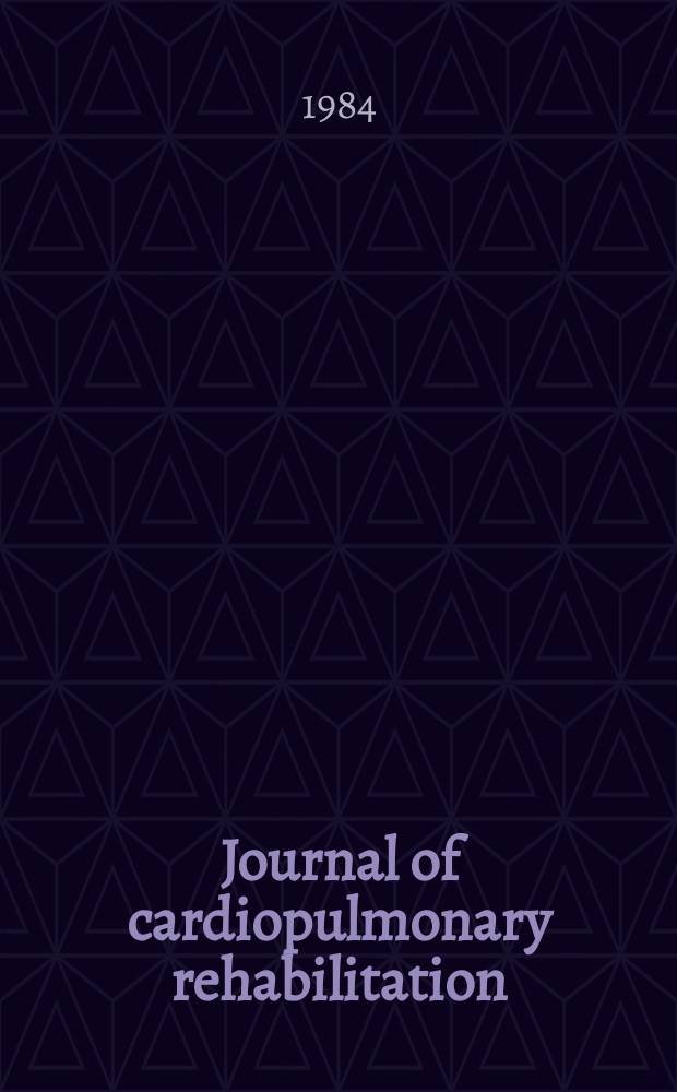 Journal of cardiopulmonary rehabilitation