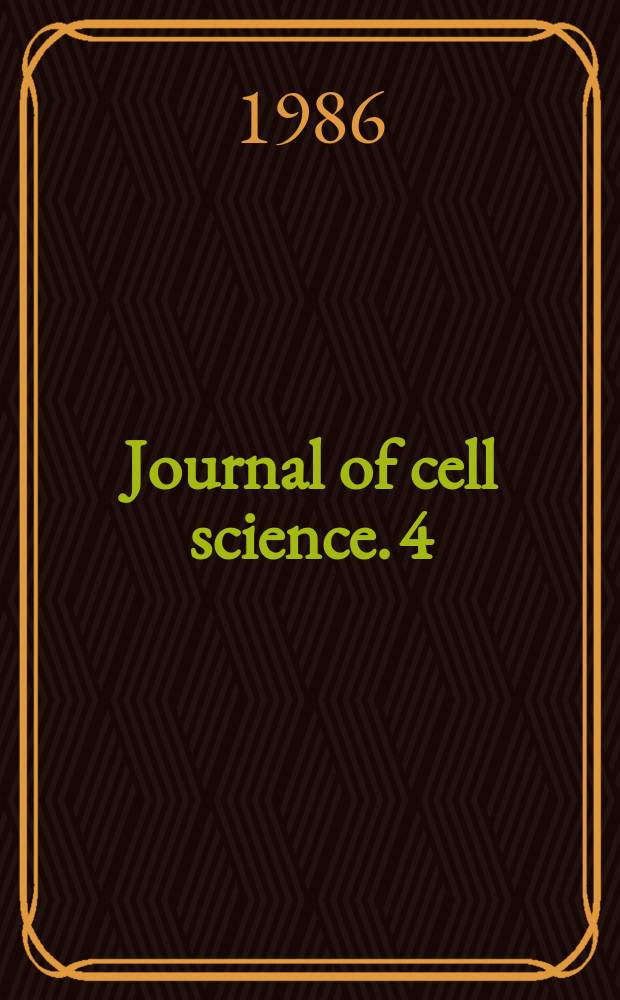 Journal of cell science. 4 : Prospects in cell biology