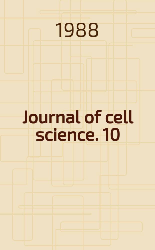 Journal of cell science. 10 : Stem cells