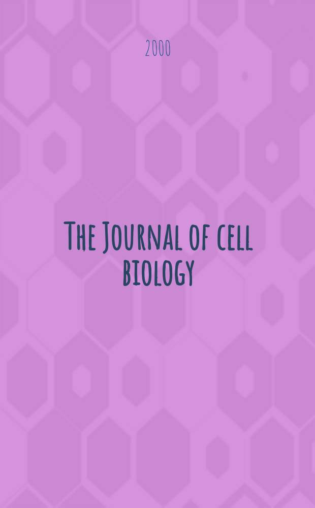 The Journal of cell biology : Formerly the Journal of biophysical and biochemical cytology. Vol.148, №6