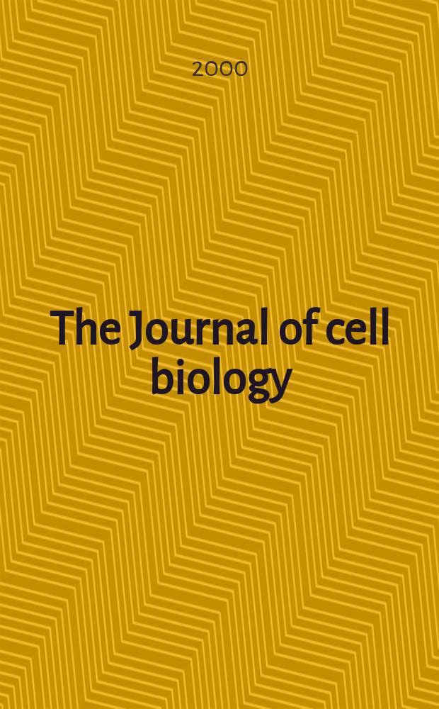 The Journal of cell biology : Formerly the Journal of biophysical and biochemical cytology. Vol.150, №5