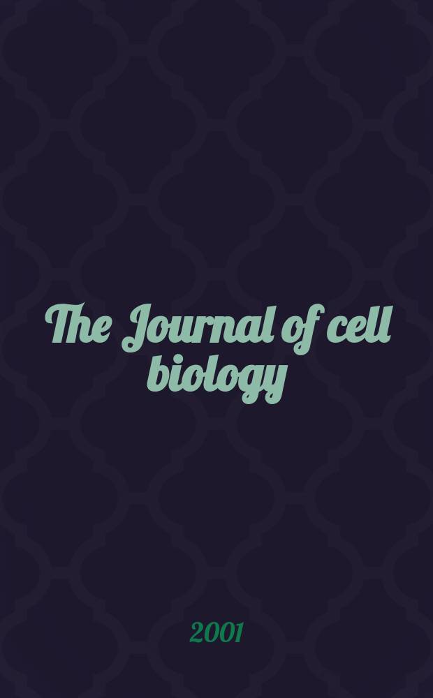 The Journal of cell biology : Formerly the Journal of biophysical and biochemical cytology. Vol.152, №1