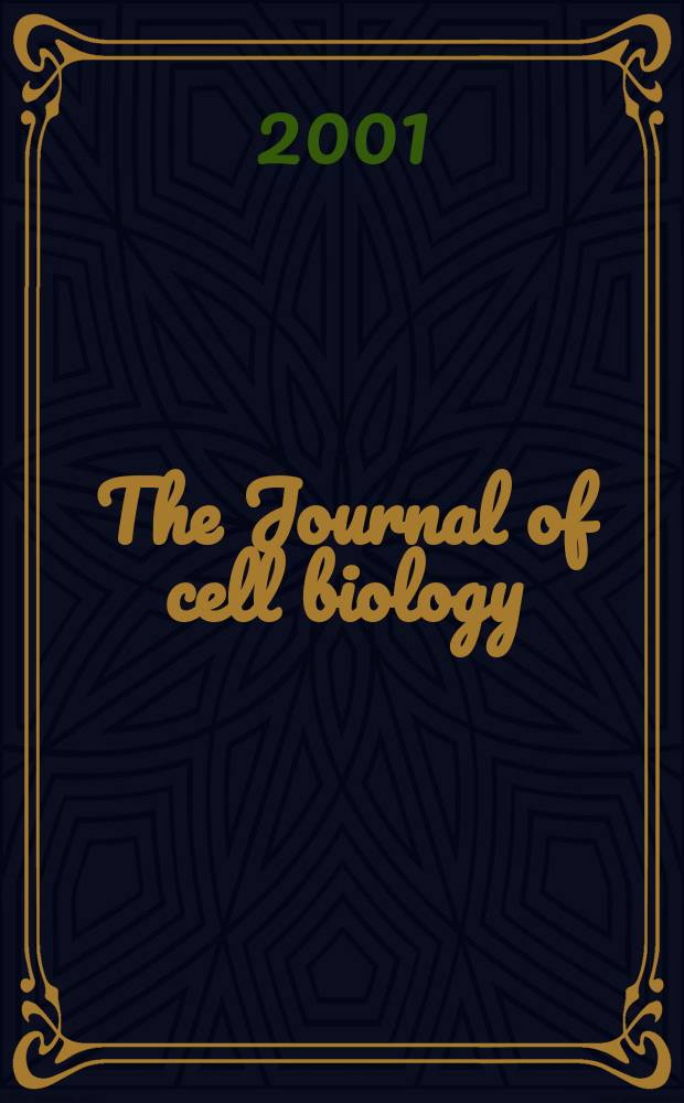 The Journal of cell biology : Formerly the Journal of biophysical and biochemical cytology. Vol.154, №5