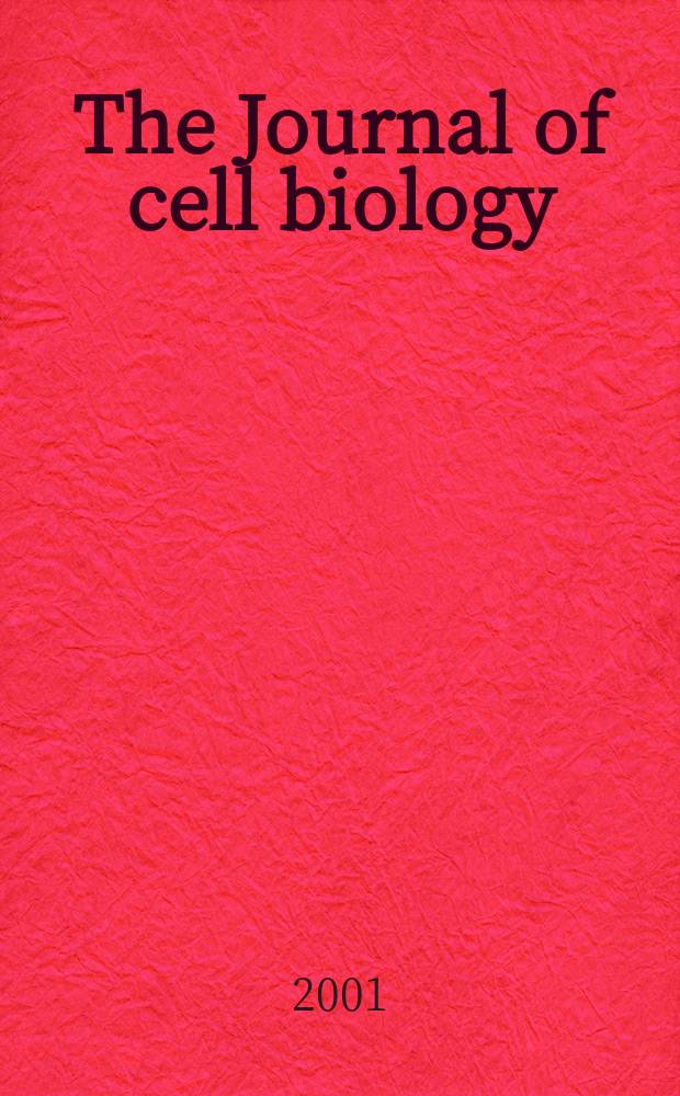 The Journal of cell biology : Formerly the Journal of biophysical and biochemical cytology. Vol.155, №5