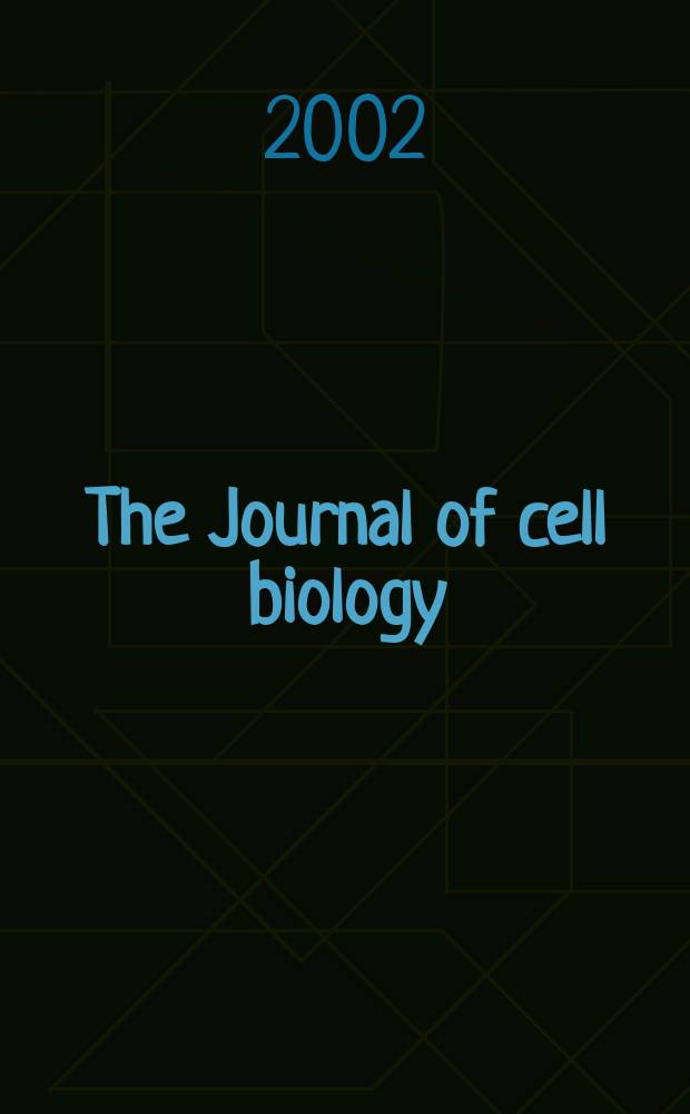 The Journal of cell biology : Formerly the Journal of biophysical and biochemical cytology. Vol.156, №5