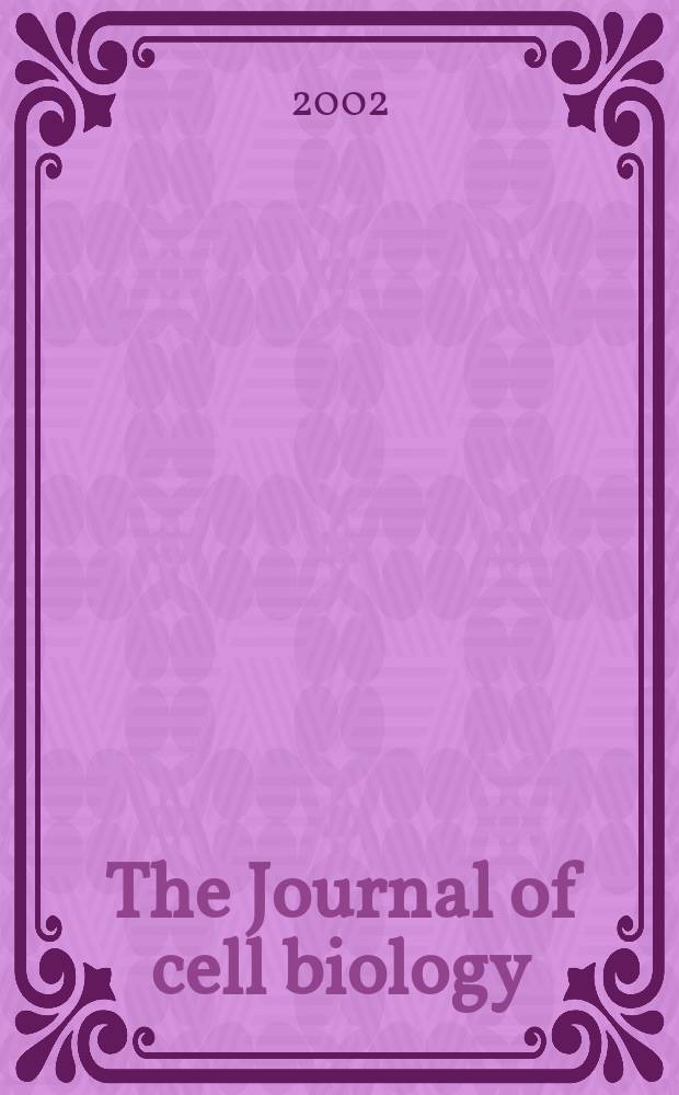 The Journal of cell biology : Formerly the Journal of biophysical and biochemical cytology. Vol.158, №1