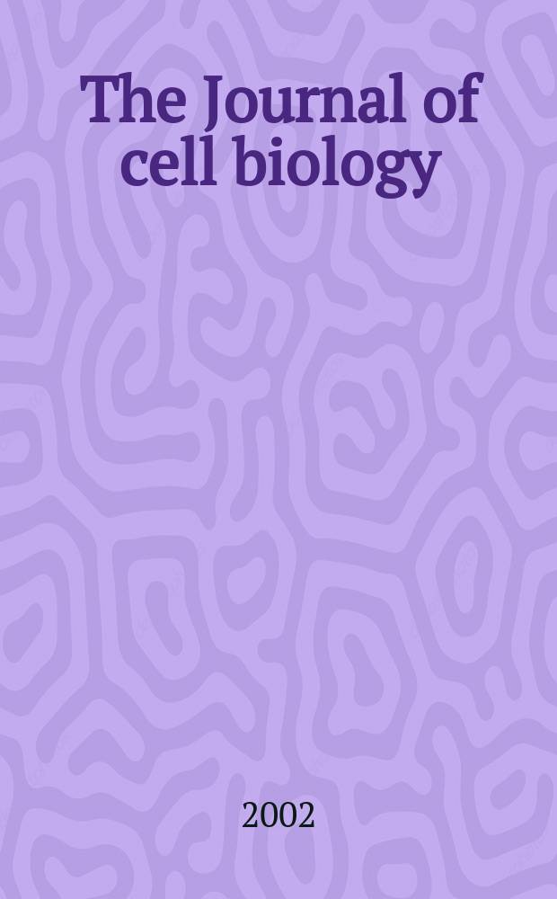 The Journal of cell biology : Formerly the Journal of biophysical and biochemical cytology. Vol.159, №3