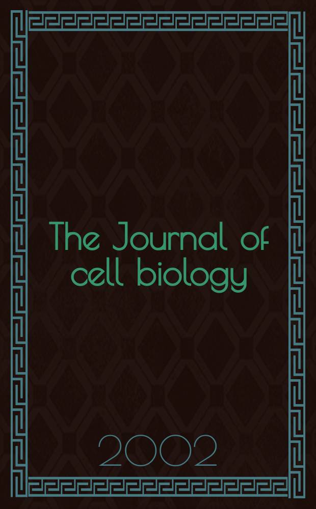The Journal of cell biology : Formerly the Journal of biophysical and biochemical cytology. Vol.159, №6