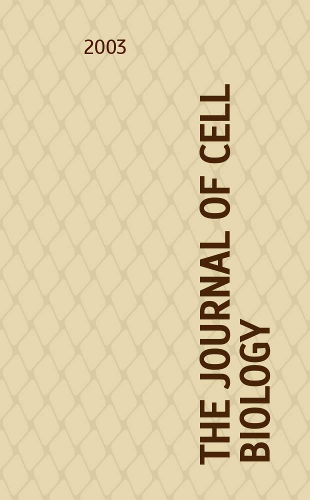 The Journal of cell biology : Formerly the Journal of biophysical and biochemical cytology. Vol.161, №2