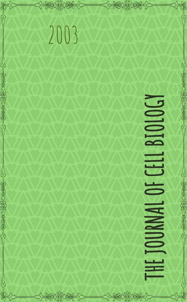 The Journal of cell biology : Formerly the Journal of biophysical and biochemical cytology. Vol.162, №1