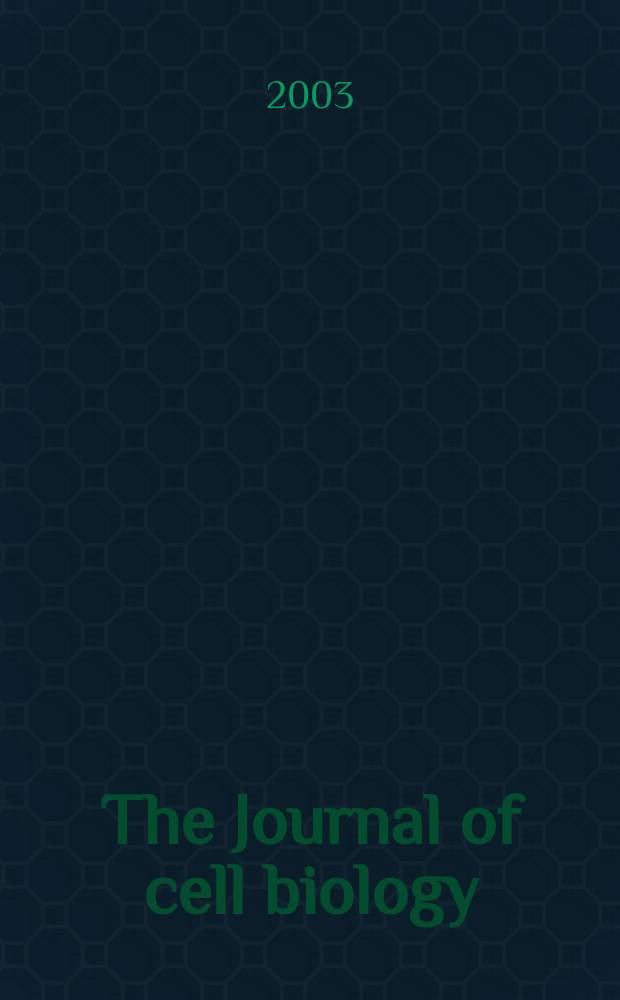 The Journal of cell biology : Formerly the Journal of biophysical and biochemical cytology. Vol.162, №4