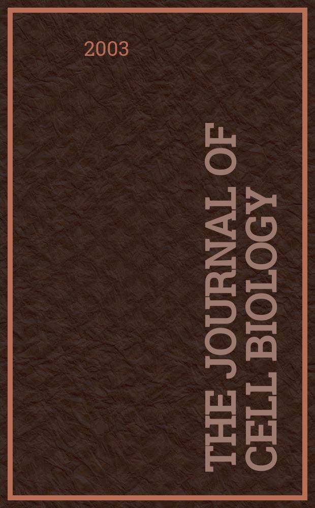 The Journal of cell biology : Formerly the Journal of biophysical and biochemical cytology. Vol.162, №7