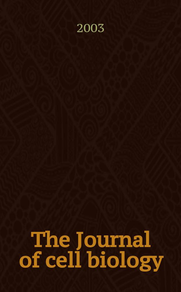 The Journal of cell biology : Formerly the Journal of biophysical and biochemical cytology. Vol.163, №5