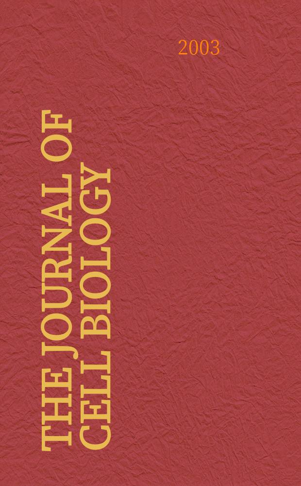 The Journal of cell biology : Formerly the Journal of biophysical and biochemical cytology. Vol.163, №6