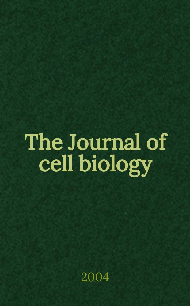 The Journal of cell biology : Formerly the Journal of biophysical and biochemical cytology. Vol.167, №1