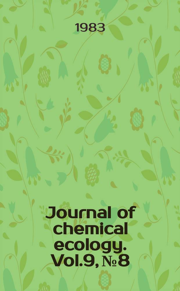 Journal of chemical ecology. Vol.9, №8 : North American symposium on allelopathy
