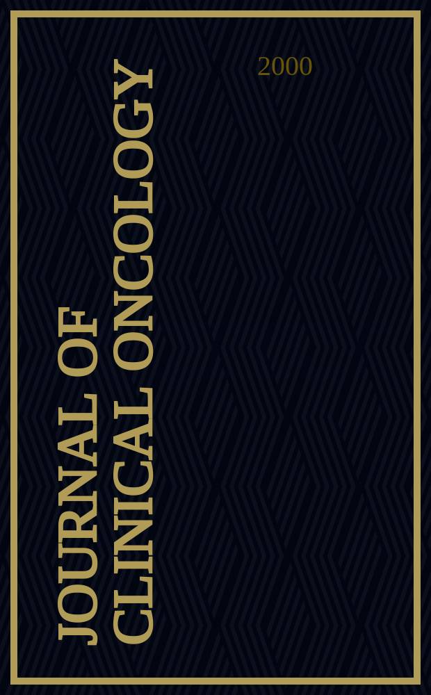 Journal of clinical oncology : The j. of the Amer. soc. of clinical oncology. Vol.18, №19