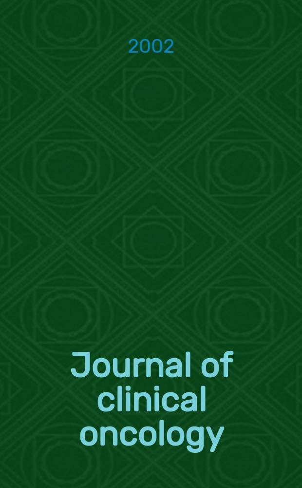 Journal of clinical oncology : The j. of the Amer. soc. of clinical oncology. Vol.20, №4