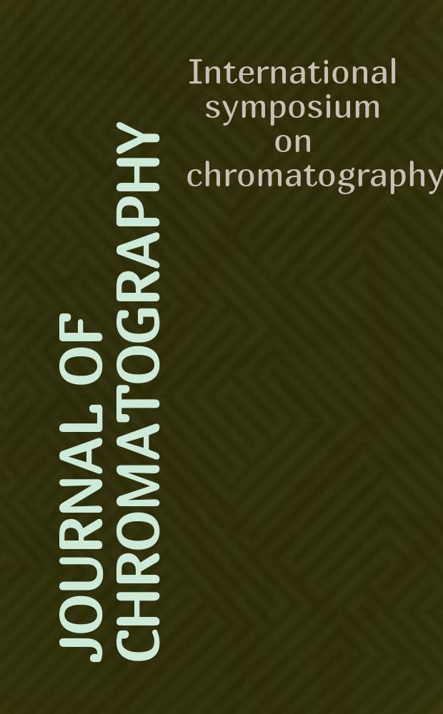 Journal of chromatography : Intern. journal on chromatography, electrophoresis and related methods. Vol.204 : International symposium on chromatography, 13th. Cannes. 1980. Posters