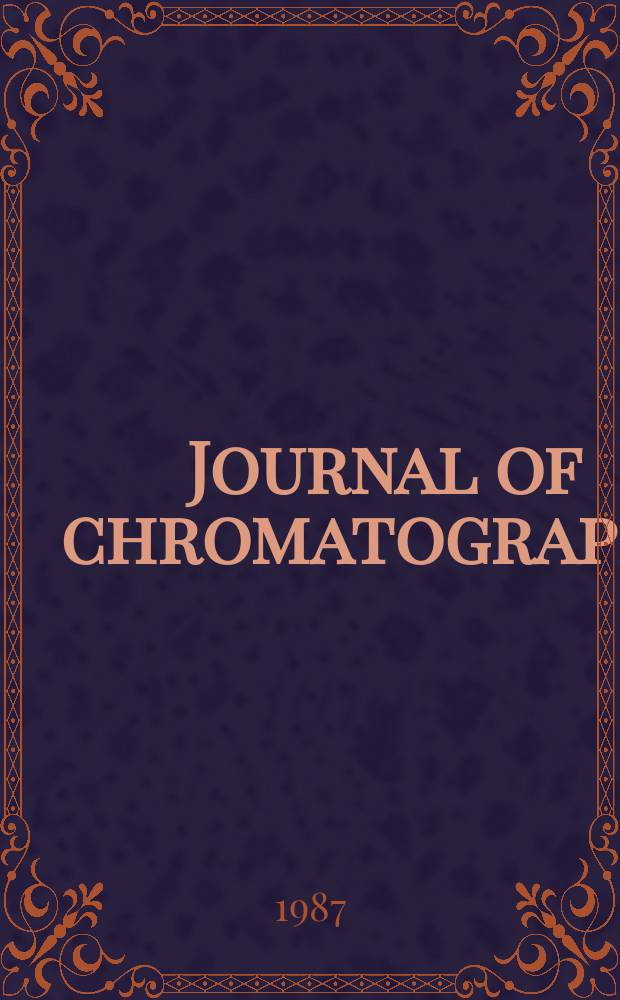 Journal of chromatography : Intern. journal on chromatography, electrophoresis and related methods. Vol.385 : International symposium on column liquid chromatography (10; 1986; San Francisco, Calif)