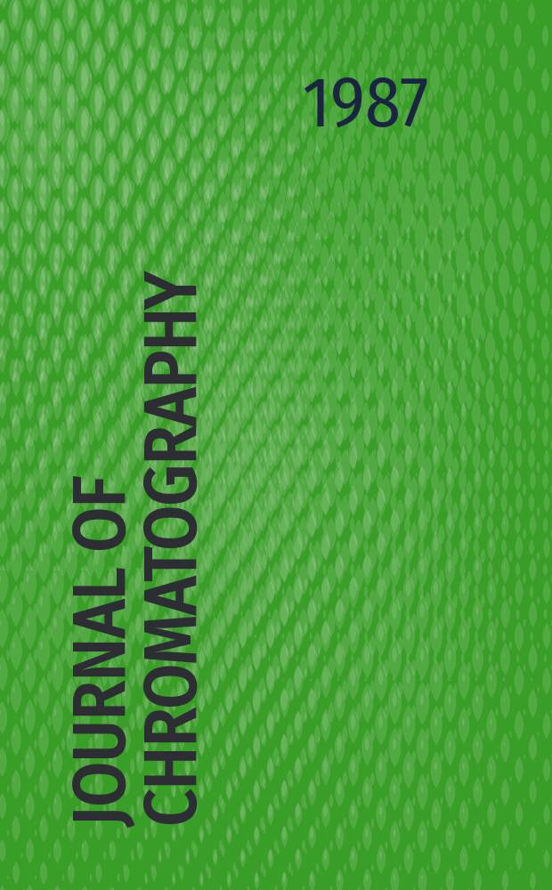 Journal of chromatography : Intern. journal on chromatography, electrophoresis and related methods. Vol.394, №3 : Symposium on progress in capillary chromatography (1986; Stockholm)