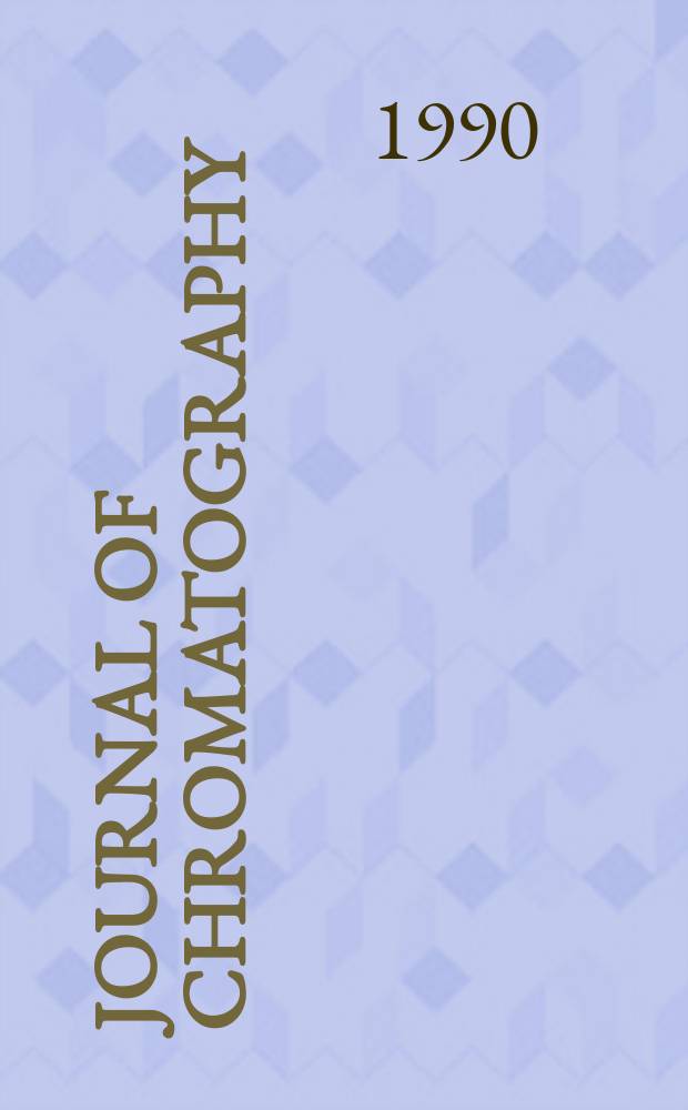 Journal of chromatography : Intern. journal on chromatography, electrophoresis and related methods. Vol.510 : International symposium on affinity chromatography and biological recognition (8; 1989; Jerusalem)