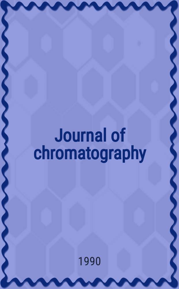 Journal of chromatography : Intern. journal on chromatography, electrophoresis and related methods. Vol.516, №1 : International symposium on high-performance capillary electrophoresis (2; 1990; San Francisco)