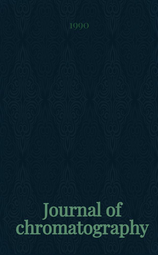 Journal of chromatography : Intern. journal on chromatography, electrophoresis and related methods. Vol.524, №2 : (Bibliography section)